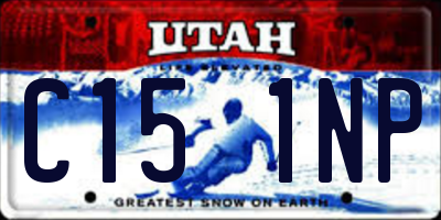 UT license plate C151NP
