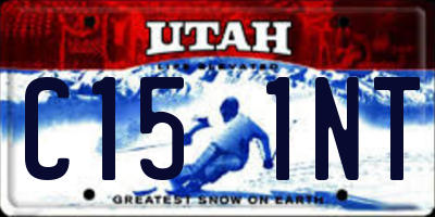 UT license plate C151NT