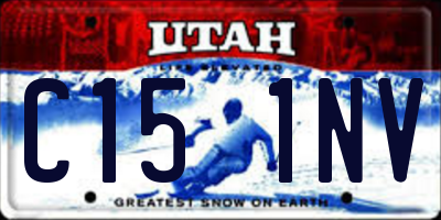 UT license plate C151NV