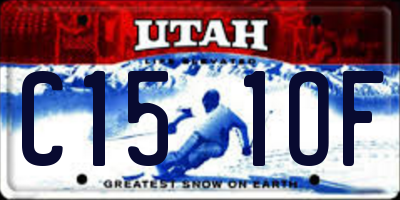 UT license plate C151OF