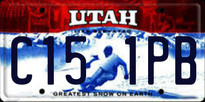 UT license plate C151PB