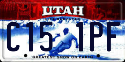 UT license plate C151PF