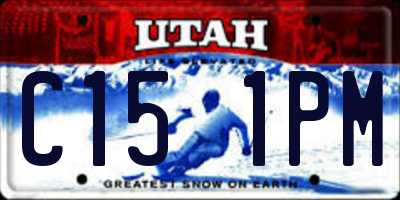 UT license plate C151PM