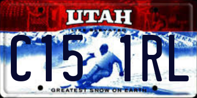 UT license plate C151RL