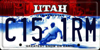 UT license plate C151RM