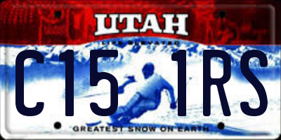 UT license plate C151RS