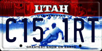 UT license plate C151RT