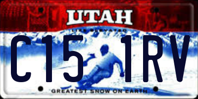 UT license plate C151RV