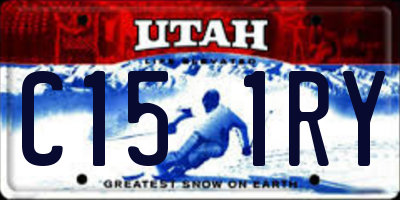 UT license plate C151RY