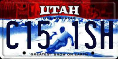 UT license plate C151SH