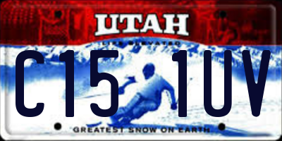 UT license plate C151UV