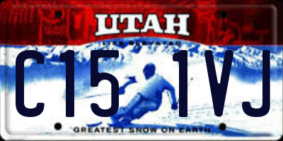 UT license plate C151VJ