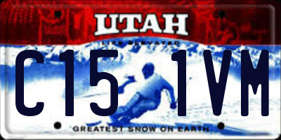 UT license plate C151VM