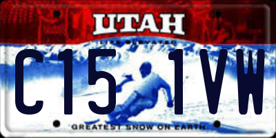 UT license plate C151VW