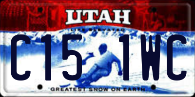 UT license plate C151WC