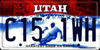 UT license plate C151WH