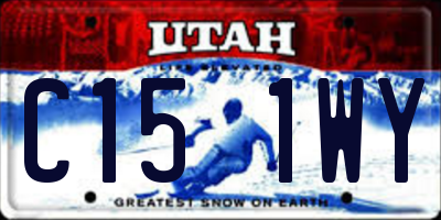 UT license plate C151WY