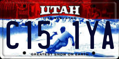 UT license plate C151YA