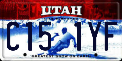 UT license plate C151YF