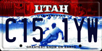 UT license plate C151YW