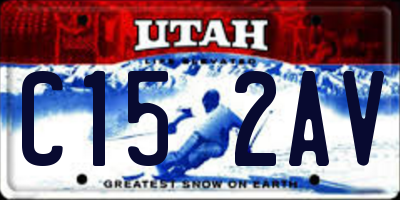UT license plate C152AV