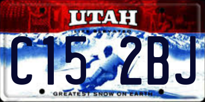 UT license plate C152BJ