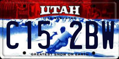 UT license plate C152BW