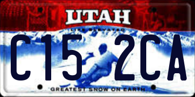 UT license plate C152CA