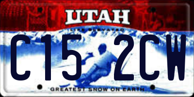 UT license plate C152CW
