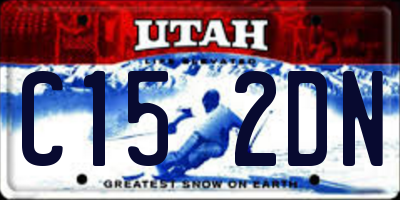 UT license plate C152DN
