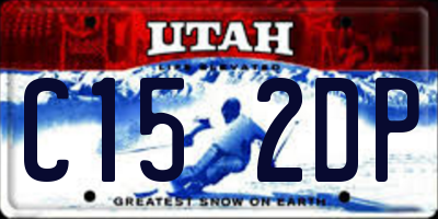 UT license plate C152DP