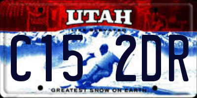 UT license plate C152DR