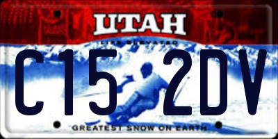 UT license plate C152DV