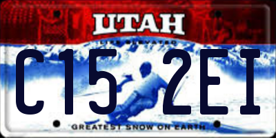 UT license plate C152EI