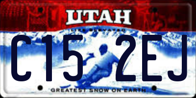 UT license plate C152EJ