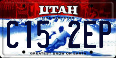 UT license plate C152EP