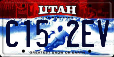UT license plate C152EV