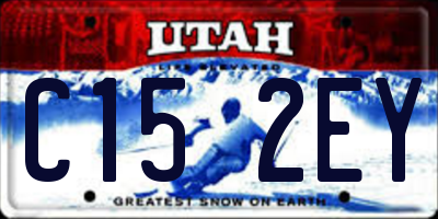 UT license plate C152EY