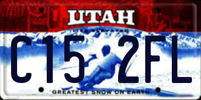 UT license plate C152FL