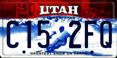 UT license plate C152FQ