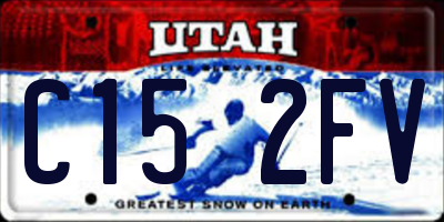 UT license plate C152FV