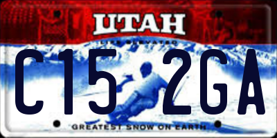 UT license plate C152GA