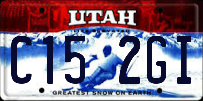 UT license plate C152GI