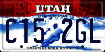 UT license plate C152GL