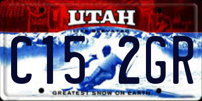 UT license plate C152GR
