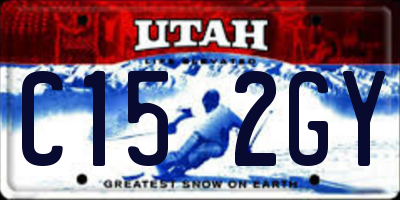 UT license plate C152GY