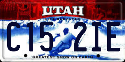 UT license plate C152IE