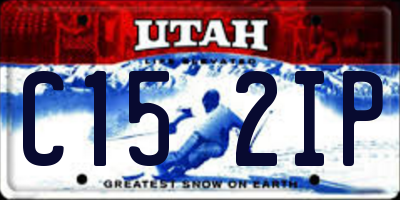 UT license plate C152IP