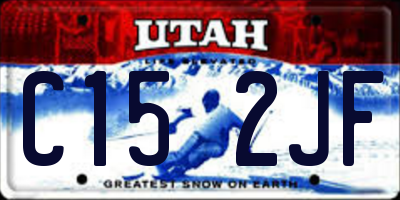 UT license plate C152JF