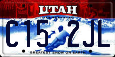 UT license plate C152JL
